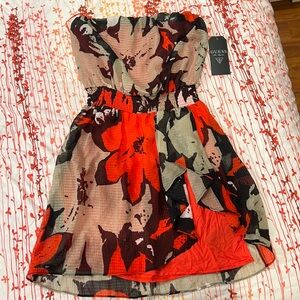 Strapless Guess mini dress